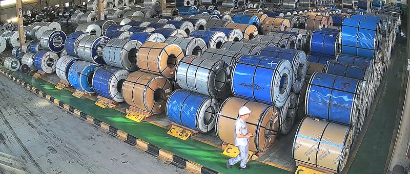 成品钢卷铝卷仓储与准时交付区